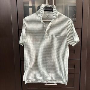 New w/t J. Crew Green Striped Polo S